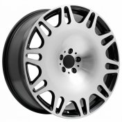 Alu kola Racing Line XE629, 22x9 5x112 ET32, černá + leštění (zátěžová)
