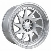 Alu kola Racing Line XFA39, 20x11 5x120 ET25, stříbrná + leštěný límec