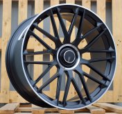 Alu kola Racing Line XFRGW5570, 22x10 5x112 ET45, černá matná + leštěný límec (zátěžová)