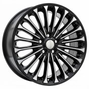 Alu kola Racing Line Y0056, 17x7 5x108 ET50, černá + leštění