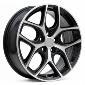 Alu kola Racing Line Y0058, 17x7 5x108 ET50, černá + leštění
