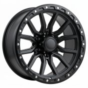 Alu kola Racing Line Y0156, 18x10 6x139.7 ET-18, černá matná (zátěžová)
