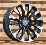 Alu kola Racing Line Y0185, 20x8.5 6x139.7 ET25, černá + leštění (zátěžová)