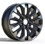 Alu kola Racing Line Y0185, 18x8 6x139.7 ET25, černá + leštění (zátěžová)