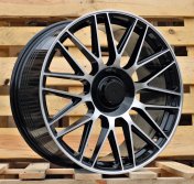 Alu kola Racing Line Y0207, 20x8.5 5x112 ET40, černá + leštění (zátěžová)