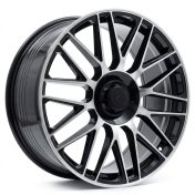 Alu kola Racing Line Y0207, 20x9.5 5x112 ET45, černá + leštění (zátěžová)