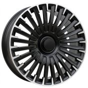 Alu kola Racing Line Y0425, 20x8.5 5x112 ET32, černá matná + leštění (zátěžová)