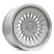 Alu kola Racing Line Y1085, 16x8 5x112 ET20, stříbrná + leštěný límec