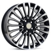 Alu kola Racing Line Y1158, 17x7 5x108 ET50, černá + leštění