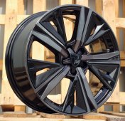 Alu kola Racing Line Y1187, 18x7.5 5x108 ET44, černá + tmavé leštění