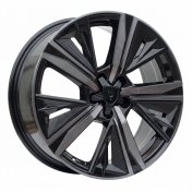 Alu kola Racing Line Y1187, 17x7.5 5x108 ET44, černá + tmavé leštění