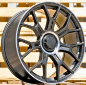 Alu kola Racing Line Y1188, 19x8.5 5x112 ET38, černá + leštěný límec (zátěžová)