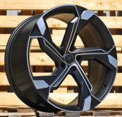 Alu kola Racing Line Y1201, 23x10 5x112 ET15, černá matná + leštění (zátěžová)