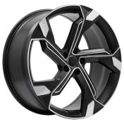 Alu kola Racing Line Y1201, 23x10 5x112 ET15, černá matná + leštění (zátěžová)