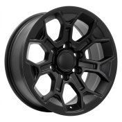 Alu kola Racing Line Y1203, 17x8 6x139.7 ET5, černá matná (zátěžová)