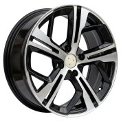 Alu kola Racing Line Y1206, 16x7 4x108 ET25, černá + leštění