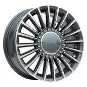 Alu kola Racing Line Y1210, 16x6.5 4x98 ET35, šedivá + leštění