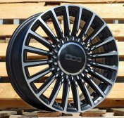 Alu kola Racing Line Y1210, 16x6.5 4x98 ET35, černá + leštění