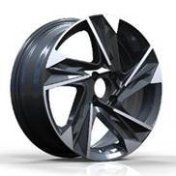 Alu kola Racing Line Y1220, 16x6.5 4x100 ET45, černá + leštění