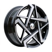 Alu kola Racing Line Y1237, 17x7 4x100 ET54, černá + leštění