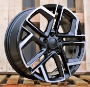 Alu kola Racing Line Y1243, 19x8.5 5x112 ET38, černá + leštění
