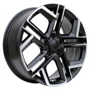 Alu kola Racing Line Y1243, 18x7.5 5x112 ET40, černá matná + leštění