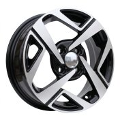 Alu kola Racing Line Y1245, 14x5 4x100 ET41, černá + leštění