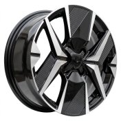 Alu kola Racing Line Y1256, 16x6.5 4x108 ET32, černá + leštění