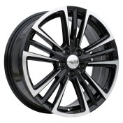 Alu kola Racing Line Y1257, 17x7 5x100 ET47, černá + leštění