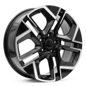 Alu kola Racing Line Y1258, 18x7.5 5x112 ET51, černá + leštění