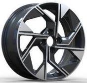 Alu kola Racing Line Y1265, 16x6.5 4x100 ET45, černá + leštění