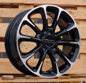 Alu kola Racing Line Y1281, 17x7 5x110 ET40, černá + leštění