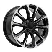 Alu kola Racing Line Y1281, 17x7 5x110 ET40, černá + leštění