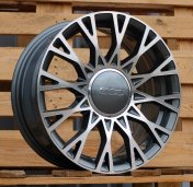 Alu kola Racing Line Y1283, 16x6.5 4x98 ET35, černá + leštění