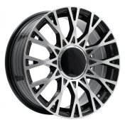 Alu kola Racing Line Y1283, 16x6.5 4x98 ET35, černá + leštění