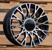 Alu kola Racing Line Y1283, 16x6.5 4x98 ET35, černá + leštění