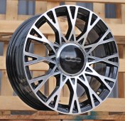 Alu kola Racing Line Y1283, 16x6.5 4x98 ET35, černá + leštění