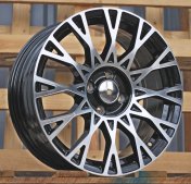 Alu kola Racing Line Y1283, 16x6.5 4x98 ET35, černá + leštění