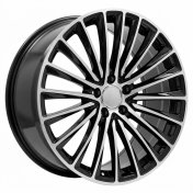 Alu kola Racing Line Y5909B, 20x9.5 5x112 ET35.5, černá + leštění (zátěžová)