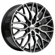 Alu kola Racing Line YF0412, 19x8 6x120 ET48, černá + leštění (zátěžová)