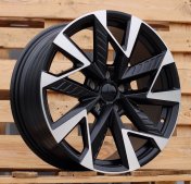 Alu kola Racing Line YF0443, 19x8 5x112 ET40, černá matná + leštění