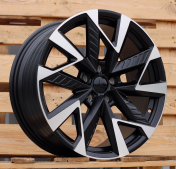 Alu kola Racing Line YF0443, 19x8 5x112 ET40, černá matná + leštění