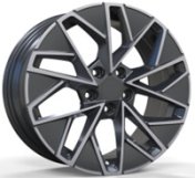 Alu kola Racing Line YF0444, 18x8 5x112 ET44, černá + leštění