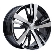 Alu kola Racing Line YF0448, 18x7.5 5x108 ET49, černá + leštění