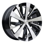Alu kola Racing Line YF0449, 19x7.5 5x108 ET42, černá + leštění