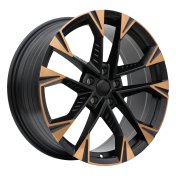 Alu kola Racing Line YF1150, 18x8 5x112 ET40, černá matná + měděná barva leštění