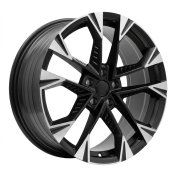 Alu kola Racing Line YF1150, 19x8 5x112 ET40, černá matná + leštění