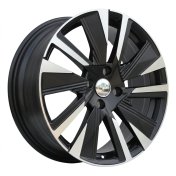 Alu kola Racing Line YF1152, 18x7 4x108 ET35, černá matná + leštění