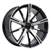 Alu kola Racing Line YF1156, 20x8.5 5x112 ET26, černá + leštění (zátěžová)