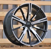 Alu kola Racing Line YF1156, 20x8.5 5x112 ET26, černá + leštění (zátěžová)